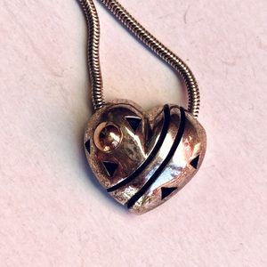 Vintage John Atencio heart necklace